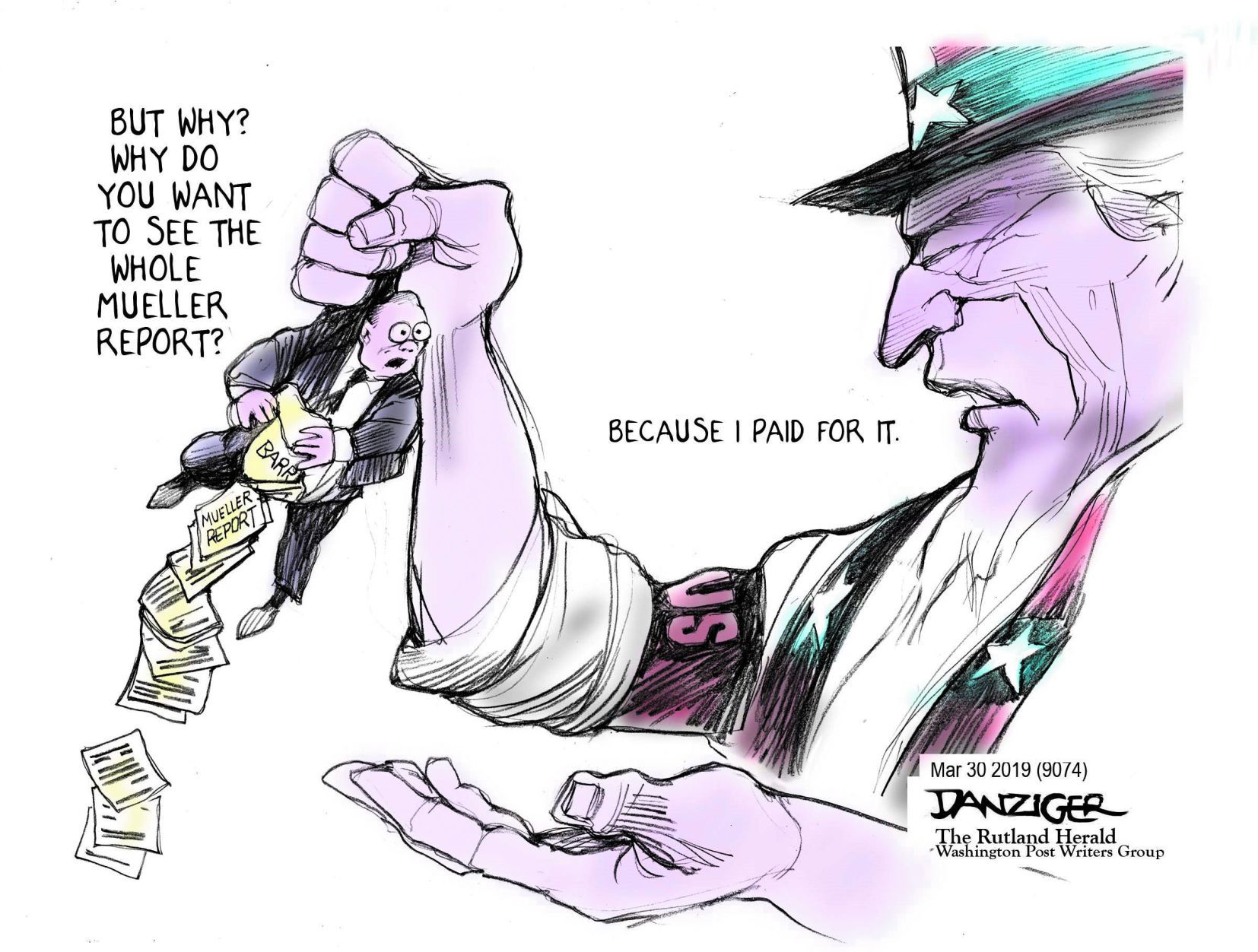 Jeff Danziger cartoon